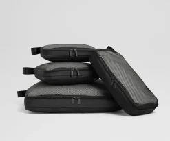 Compression Packing Cubes in Jet Black