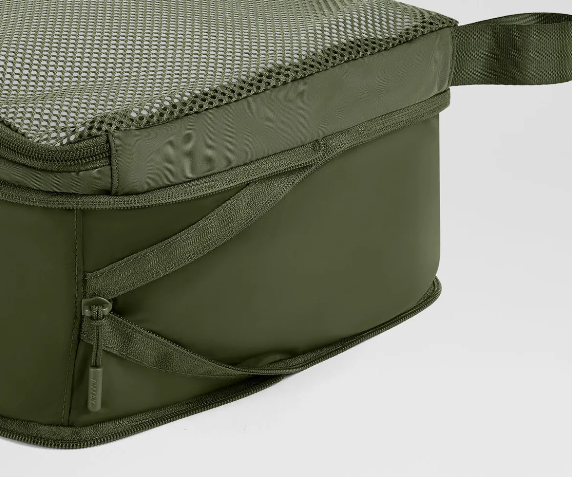 Compression Packing Cubes in Olive Green