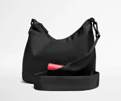 Featherlight Duo Crossbody in Jet Black