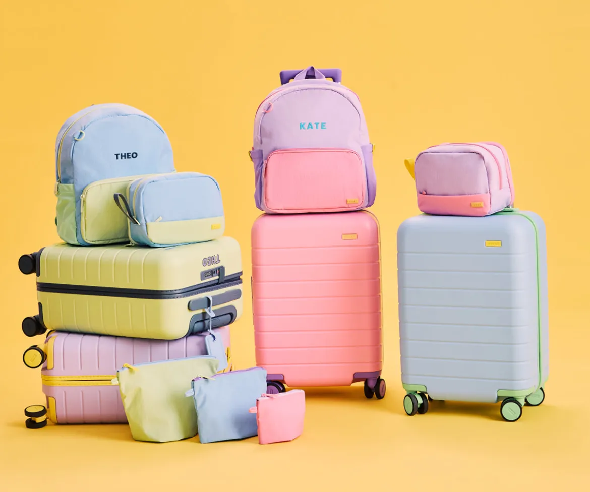 Kids Packing Cubes in Spring Mix