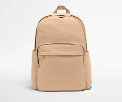 Large Featherlight Backpack in Camel Brown