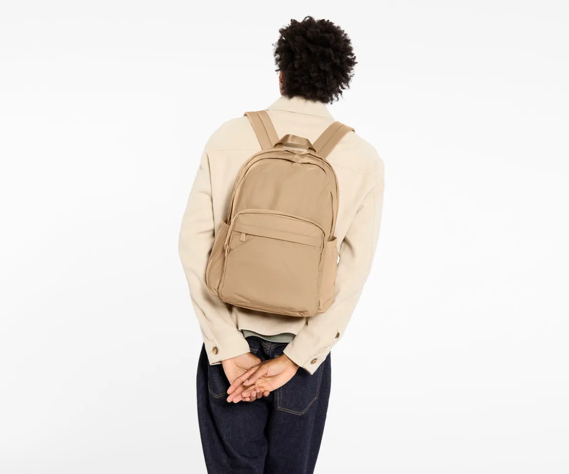 Large Featherlight Backpack in Camel Brown