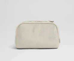Large Toiletry Bag in Salt White