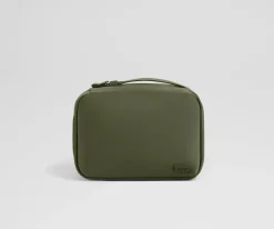 Small Toiletry Bag in Olive Green