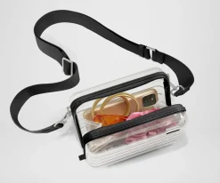 Stadium Bag in Clear/Jet Black