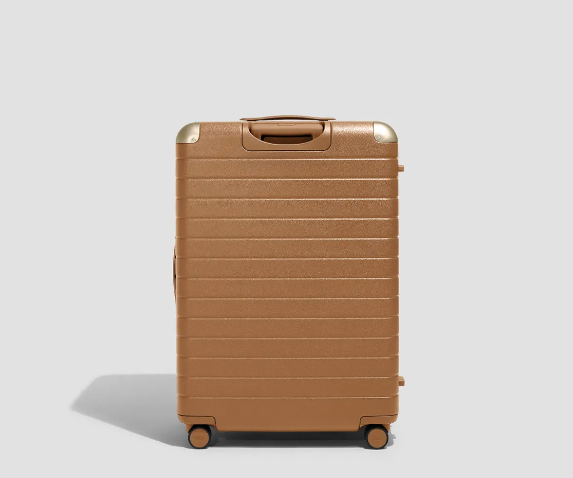The Aluminum Edge Large in Cognac Brown