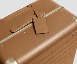 The Aluminum Edge Large in Cognac Brown
