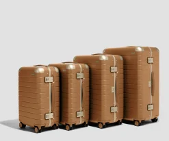 The Aluminum Edge Medium in Cognac Brown