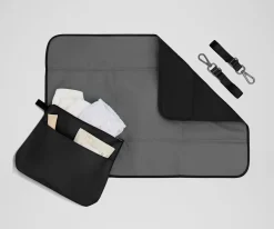 The Double Diaper Tote in Jet Black