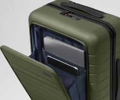 The Executive Bigger Carry-On in Olive Green