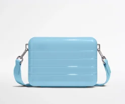 The Mini Crossbody in Glazed Opal Blue