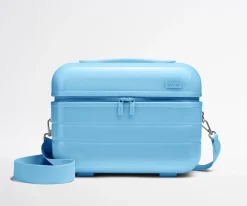 The Train Case in Glazed Opal Blue